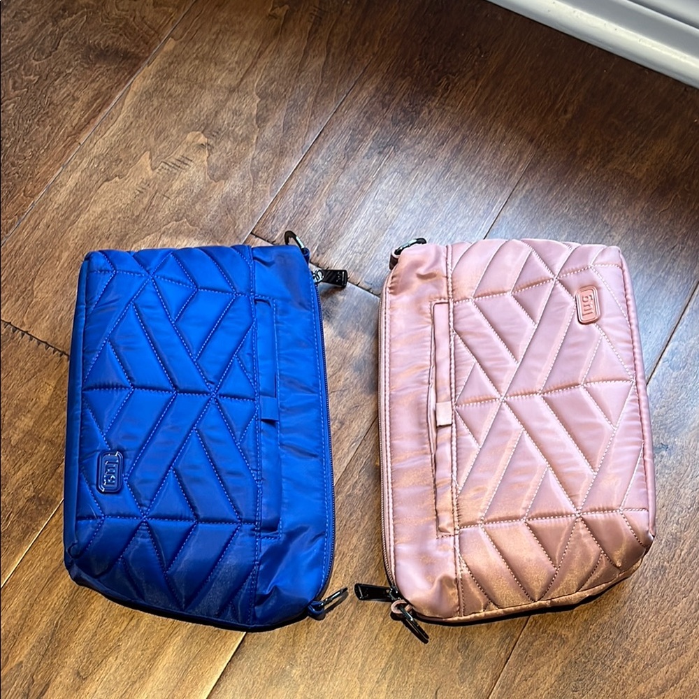 Lug Flare Bags - Cobalt & Blush